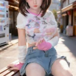 Twin tails Kiki Realistic silicone sex doll Adorable  full of energy  and a hot girl