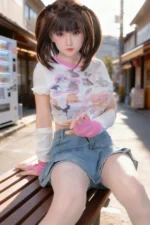 Twin tails Kiki Realistic silicone sex doll Adorable  full of energy  and a hot girl