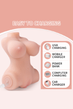 Elu Vibrating Doll Vibrating female sex doll torso adult sex toy for men realistic genital massager - Image 6