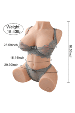 Xise Jessie 2 Realistic Life Size Love Doll Torso  Sucking 7.8kg Vibrating Male Masturbator Adult Sex Toys - Image 8